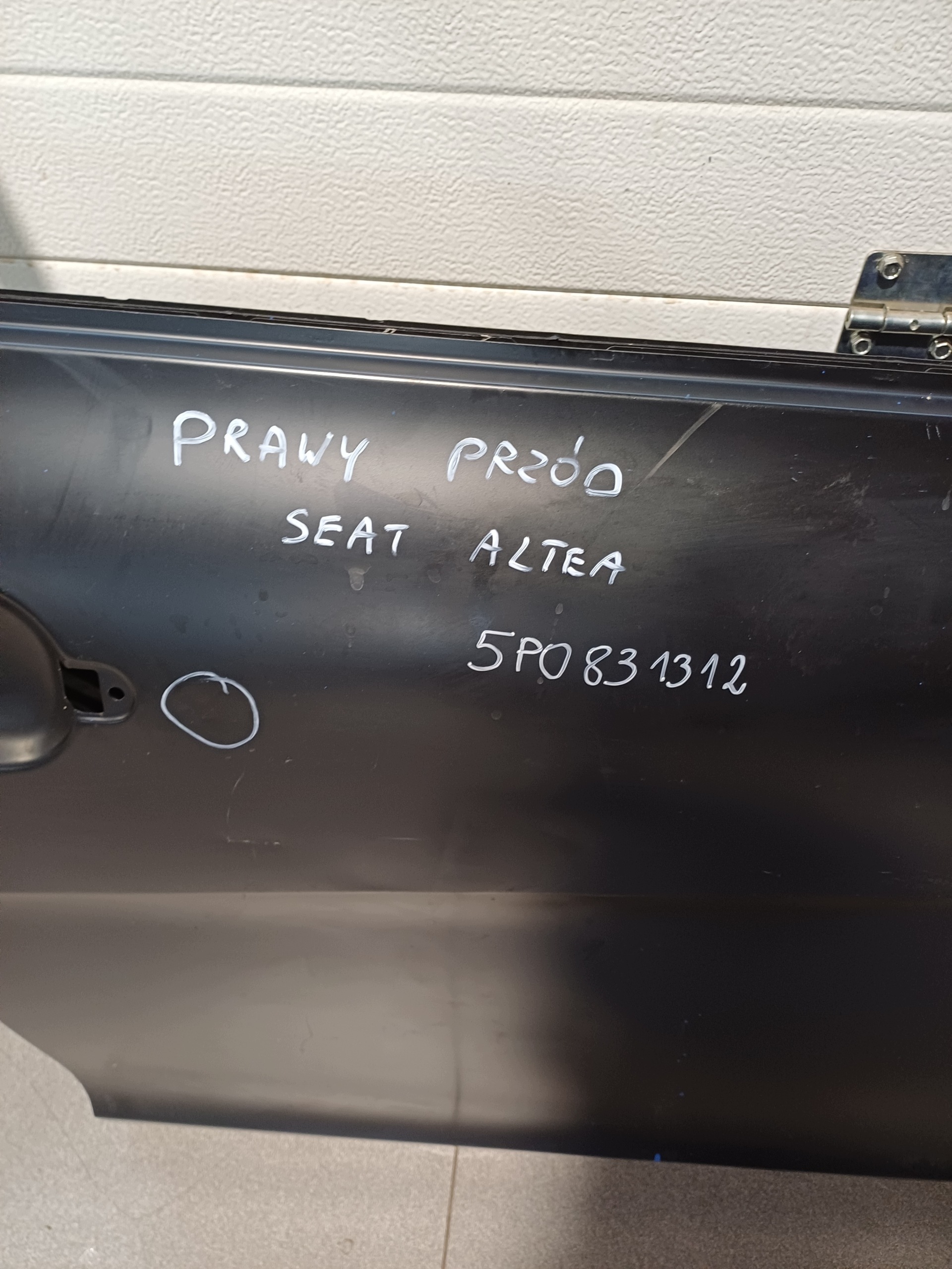 door right front front SEAT ALTEA 5P0831312