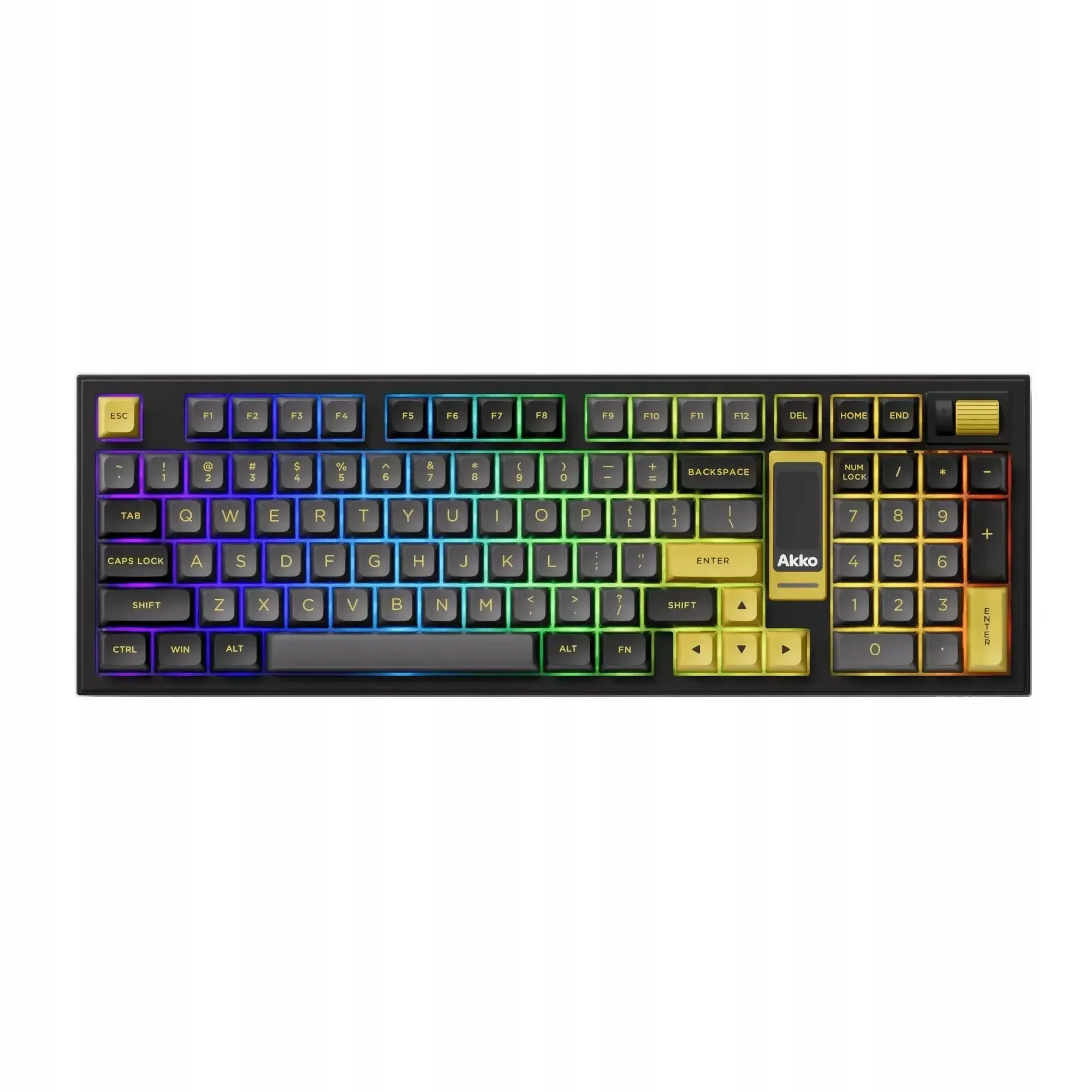 Bezprzewodowa Klawiatura Mechaniczna Akko 5098B Black & Gold V3 Piano Pro