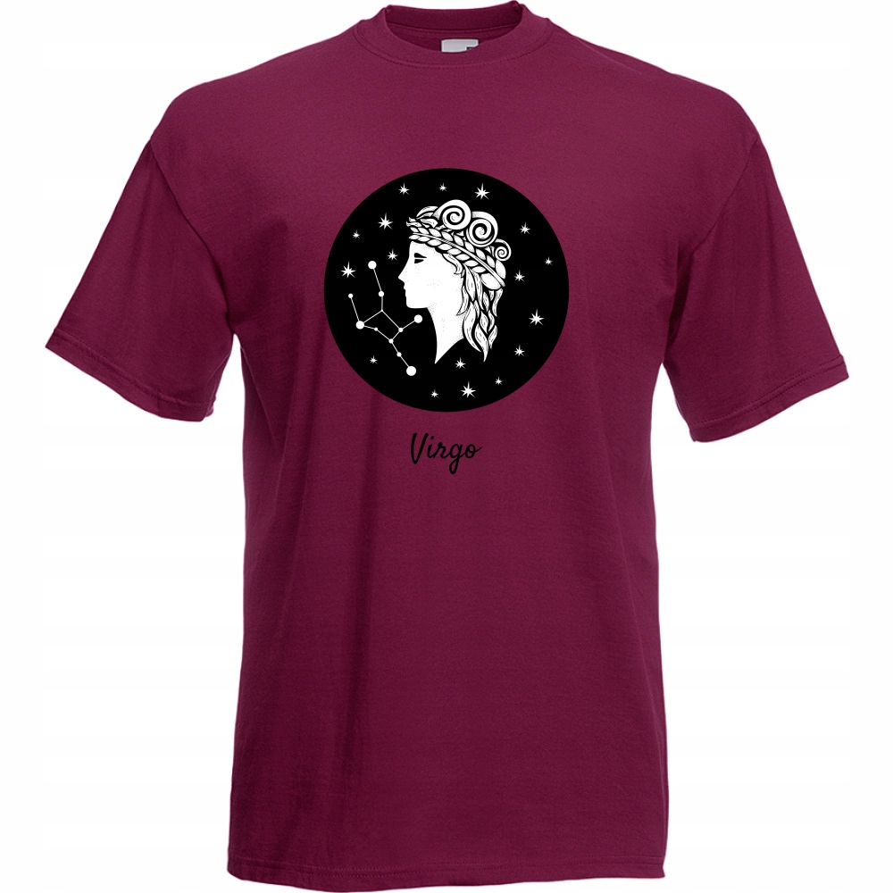 

Koszulka virgo znak zodiaku XXL burgund