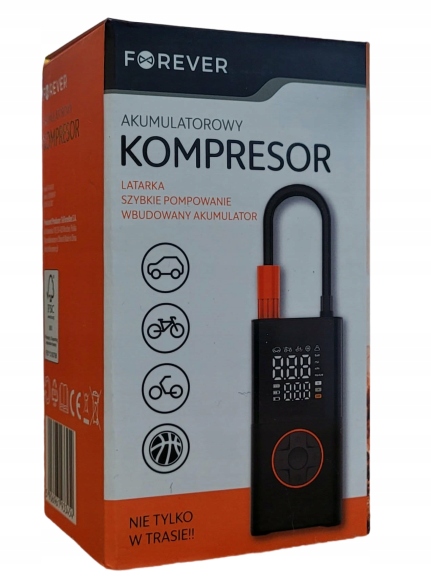 Akumulatorowy kompresor do pompowania mobilny Li-Ion 7,4v 2000mAh z latarką