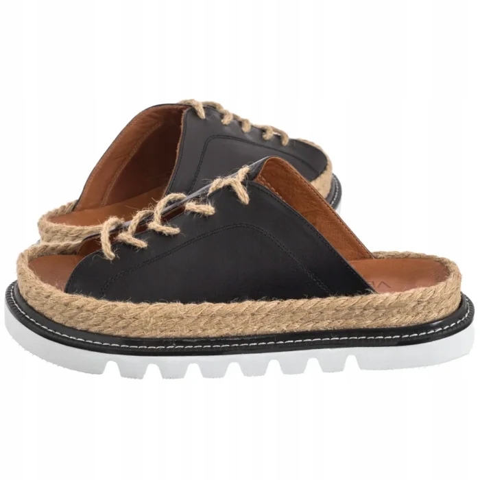 Dámské letní boty Espadrilky Nazouváky Venezia Černé L102LEBLOBK034