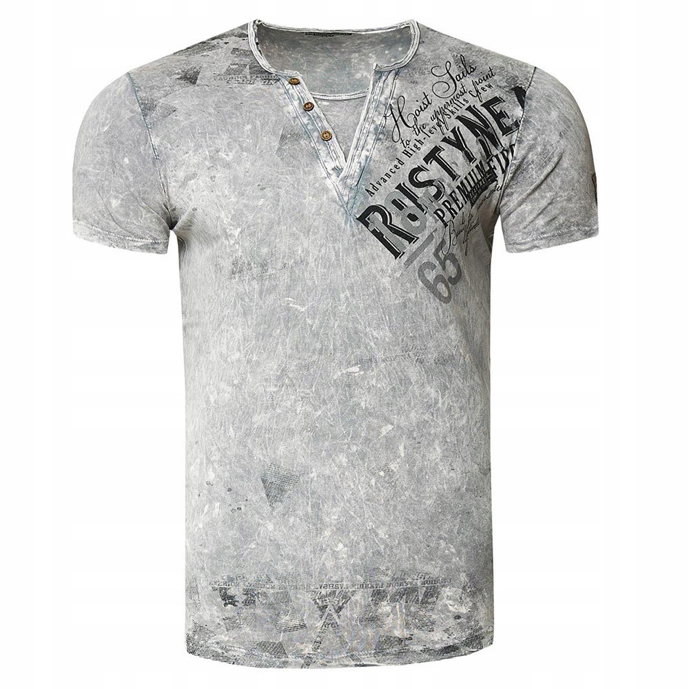 Rusty Neal tričko pánské 15240 regular fit 3XL šedá