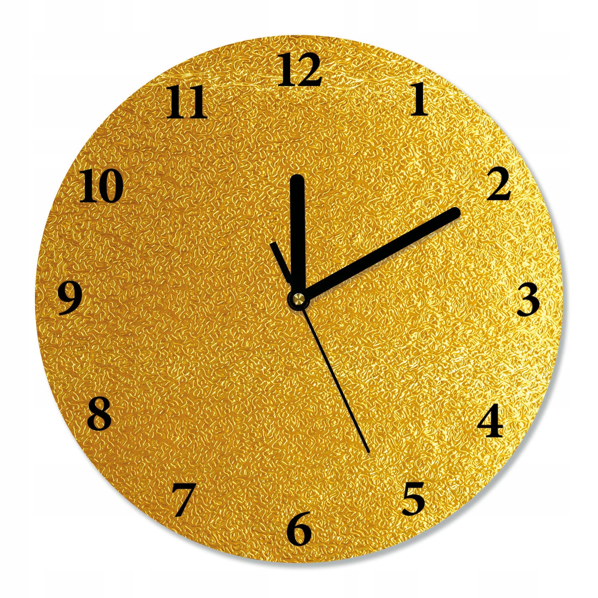 Zegar ścienny, cichy ZŁOTA MOZAIKA śr.30