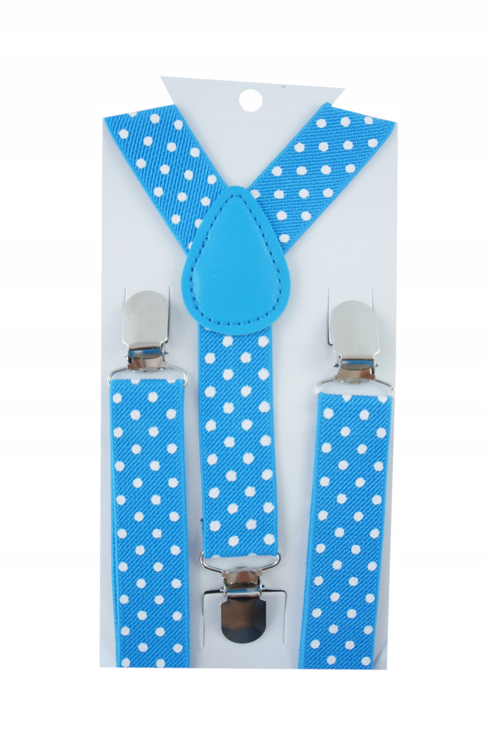 TURKUSOWE szelki dziecięce W KROPKI r.uniwer 1-8 lat