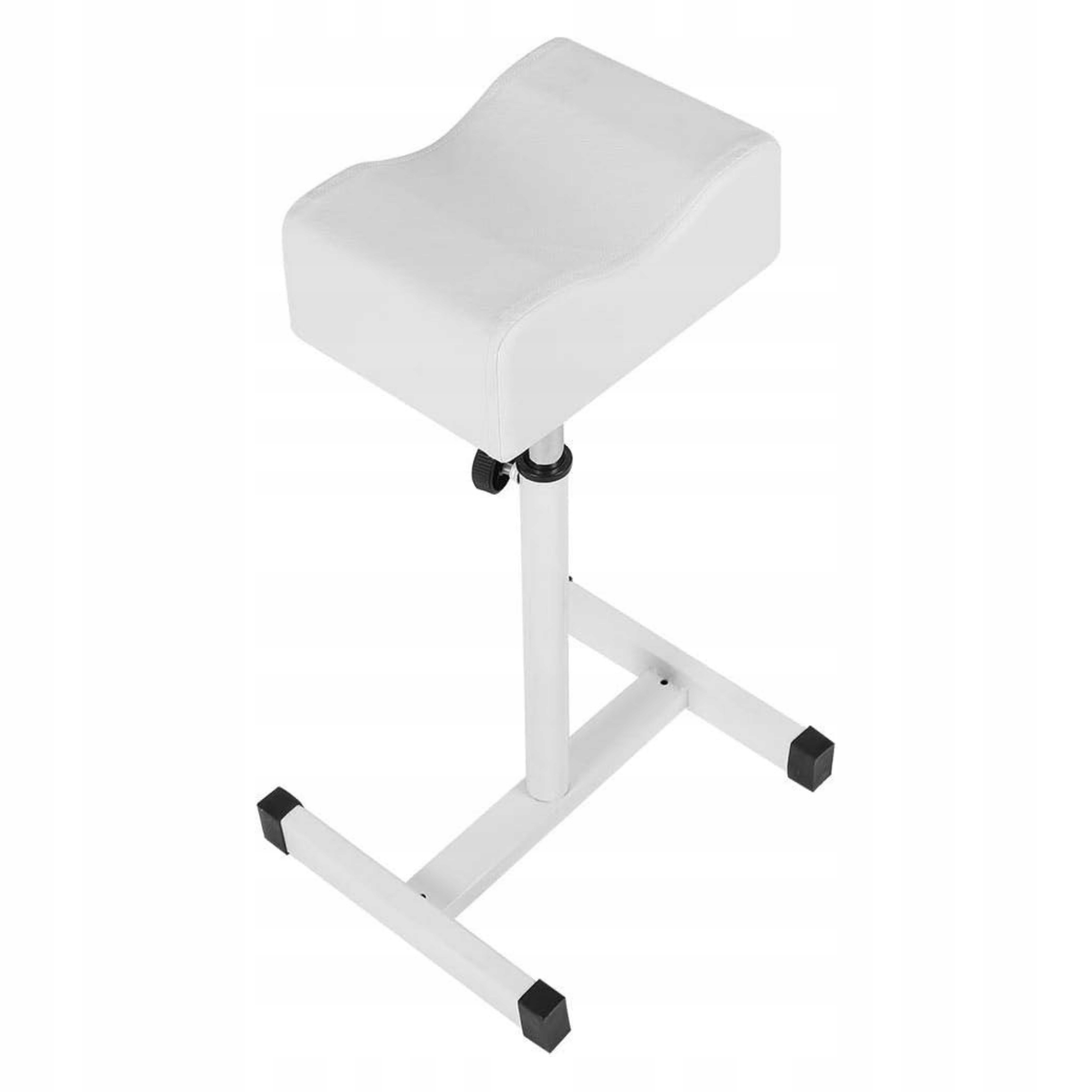 Kosmetická Podnožka Na Nohy Pro Pedikúru, Nastavitelná Výška 65 cm, Bílá