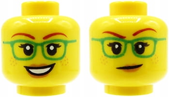 

Lego głowa główka figurki damska, okulary
