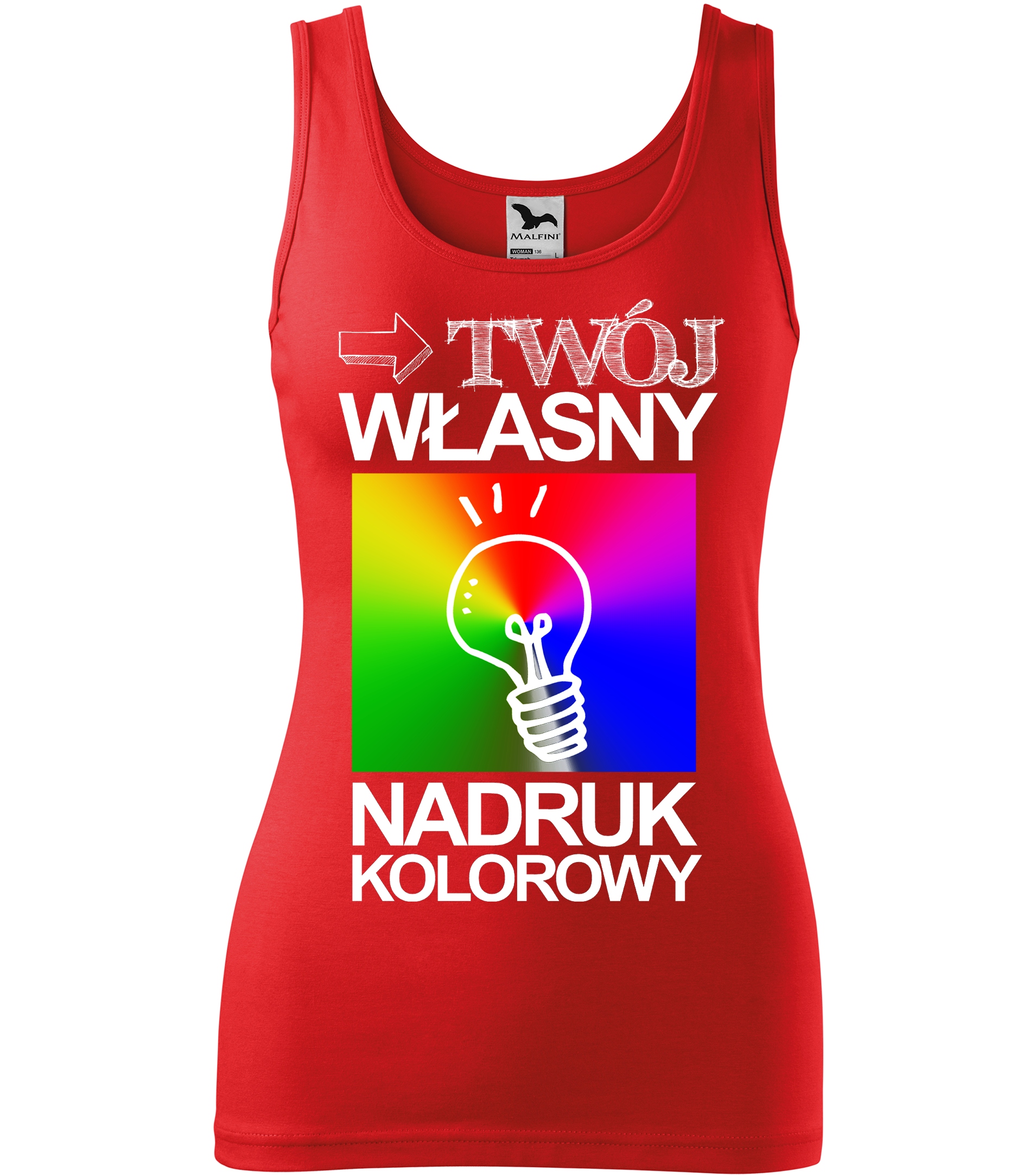 

Top Damski z Własnym Nadrukiem Grafiką M kl07