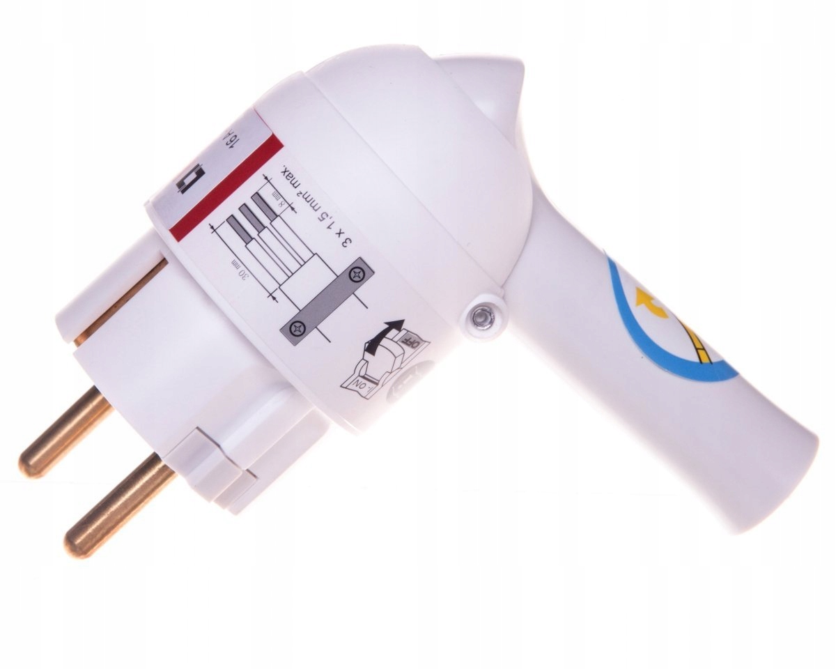 

Helmo Wtyczka kątowa z dźwignią z/u 16A 50175