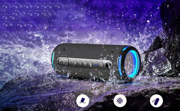 PRZENOŚNY GŁOŚNIK 24W BLUETOOTH BEZPRZEWODOWY MOCNY BAS TRONSMART LITE LED Model T7 Lite