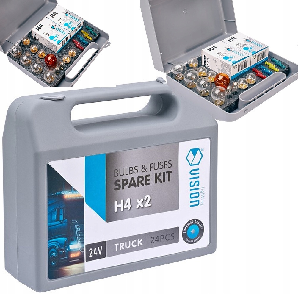 Zasobnik Żarówki Vision 2x H4 24V 75/70W zestaw 22 El.