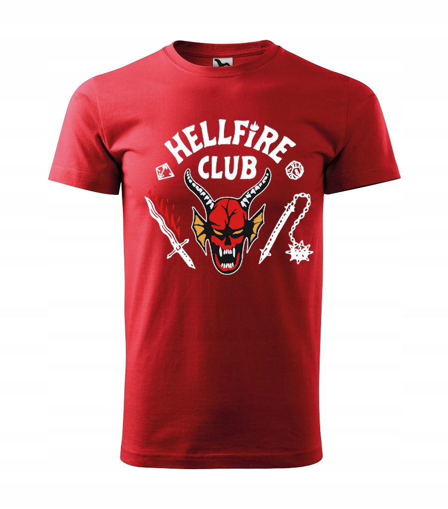 

Koszulka Stranger Things Hellfire Club Męska - 4XL