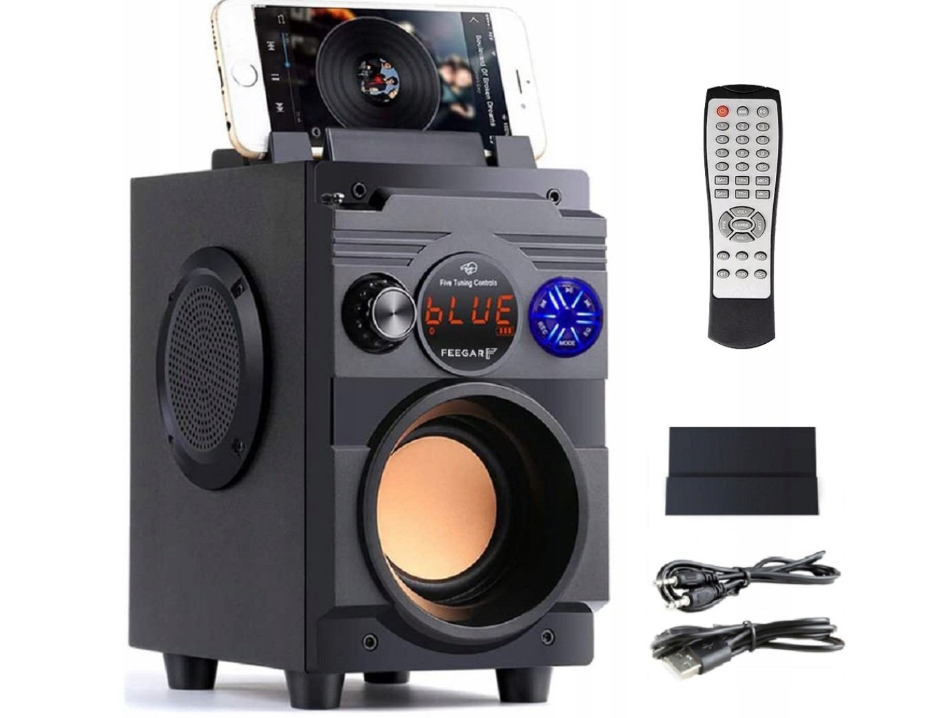 Przenośny Głośnik Bluetooth Kolumna Radio Karaoke