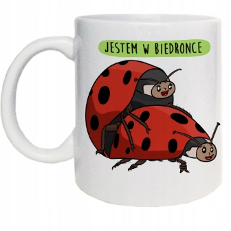 

Zabawny kubek biedronka biedronki upominek