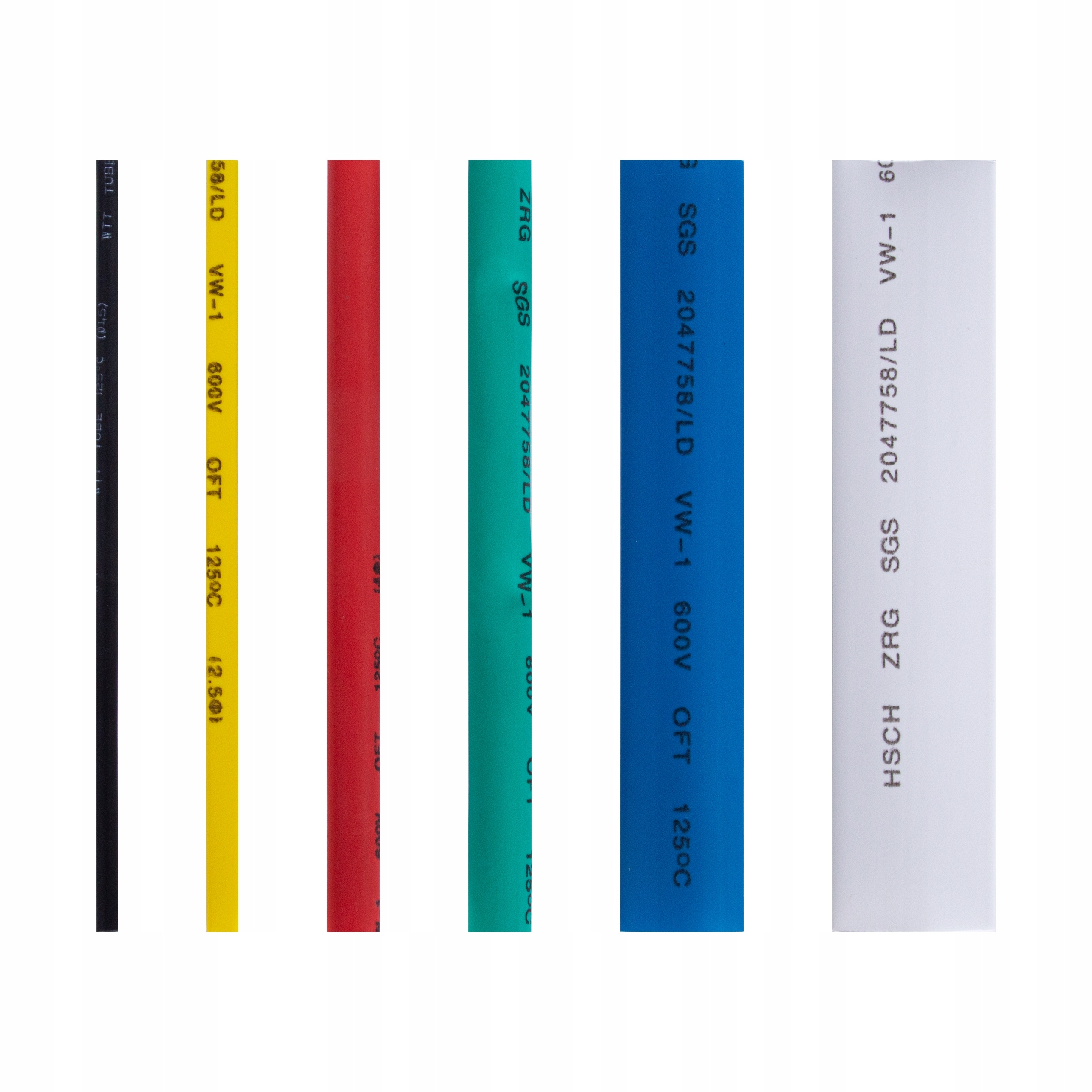 NEKU ZESTAW RUREK TERMOKURCZLIWYCH KOLOROWE 100szt Rodzaj termokurczliwa