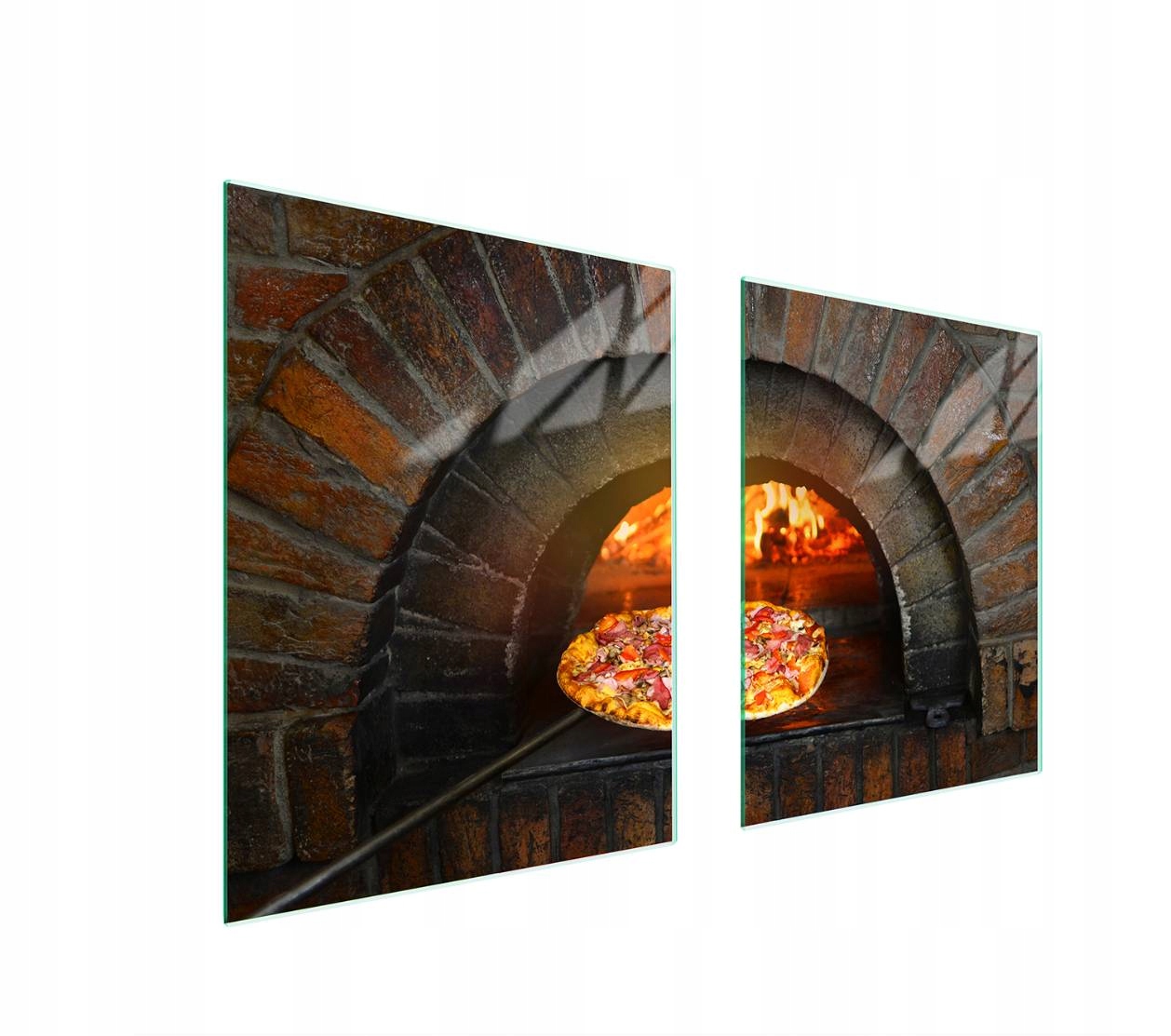 7v1 Skleněná ochranná deska na sporák 85x52 Pizza