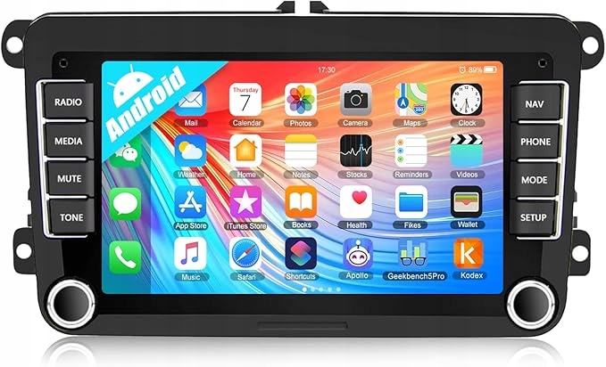 2+64 Gb Autorádio Navigácia 2DIN Rádio Vw Passat B6 B7 Golf 5 6 Polo