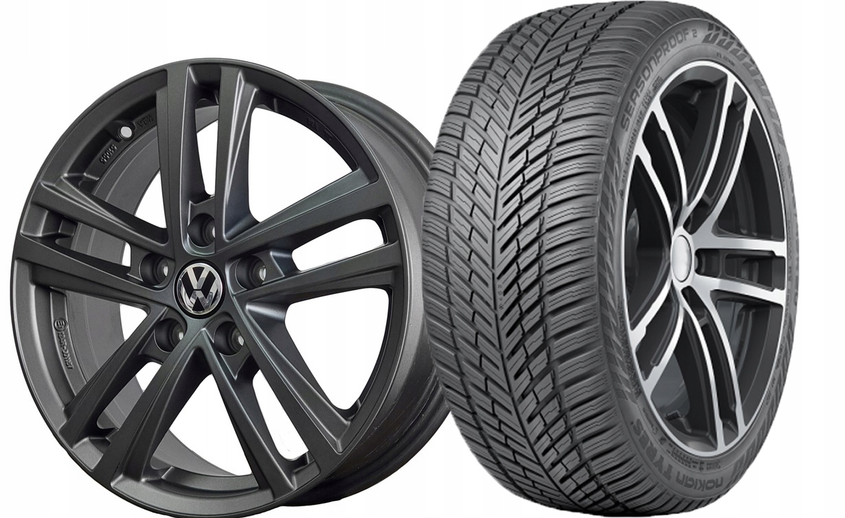 Nové celoročné kolesá Nokian Vw Golf 5 6 7 Golf Plus Jetta 16 Palcov 2025 Rok
