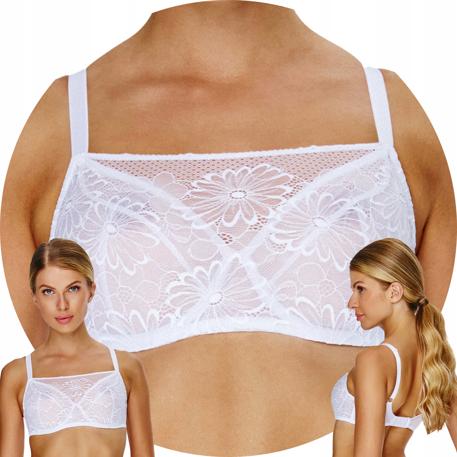 Lupo 154 Měkká podprsenka bílá 85E