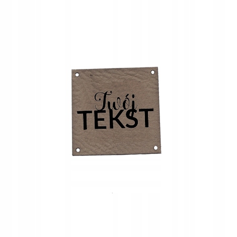 Štítek Etikety ekokůže logo 50 Ks. personalizovaná