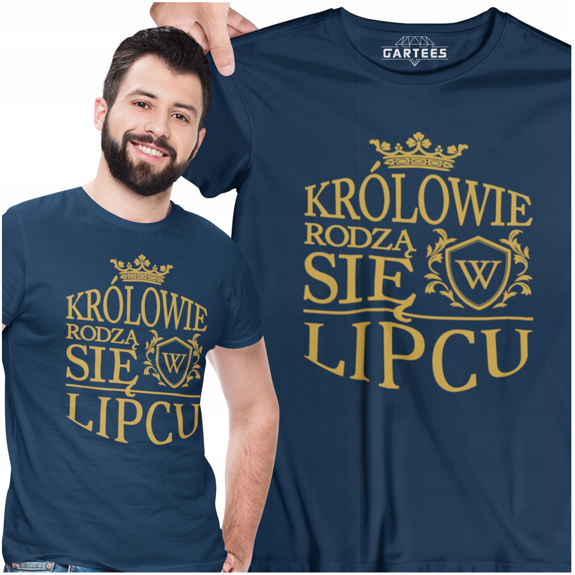 

Koszulka Męska Duża Królowie Lipca Super Prezent