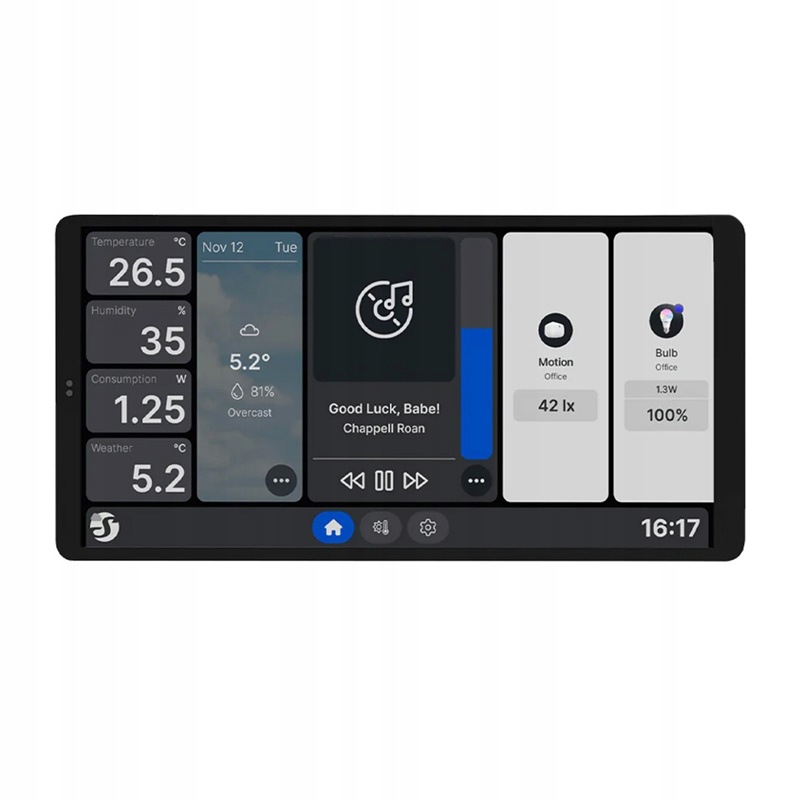 Podwójny panel sterowania Shelly Wall Display X2 WiFi/BLU (biały)