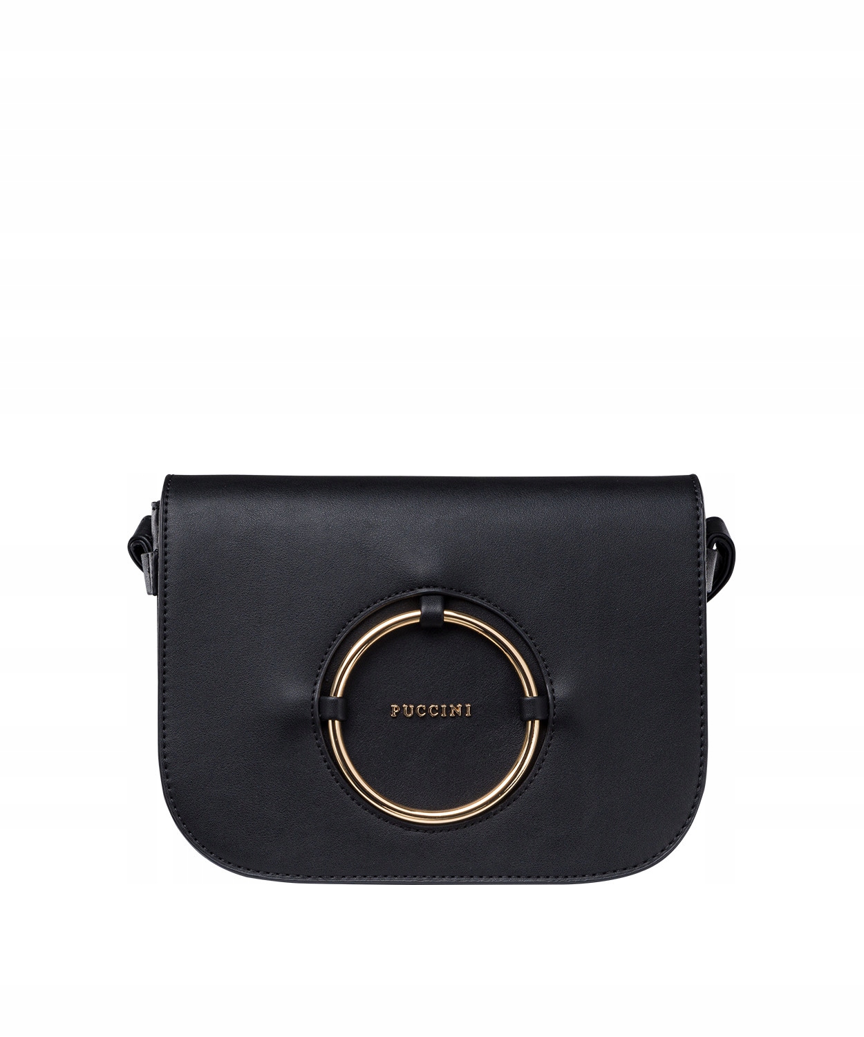 Torebka Damska Listonoszka Na Ramię Crossbody PUCCINI Czarna BML023 1 Marka PUCCINI