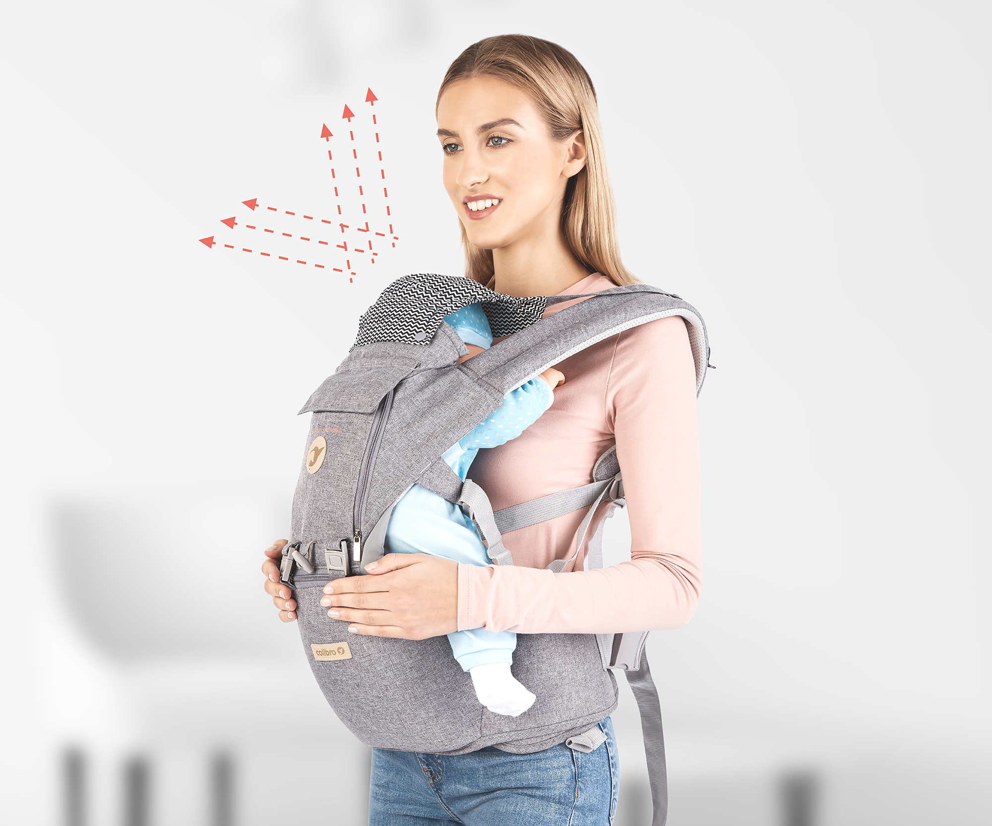 Nosidełko dla dziecka ERGONOMICZNE 12w1 od 3 do 24 miesięcy do 18 kg HONEY EAN (GTIN) 5908214734368