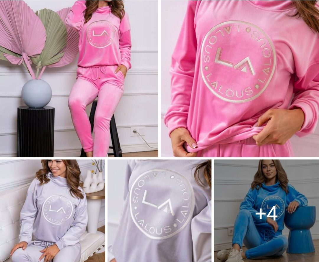 Růžové velurové kalhoty 0367 Lalous vel. L