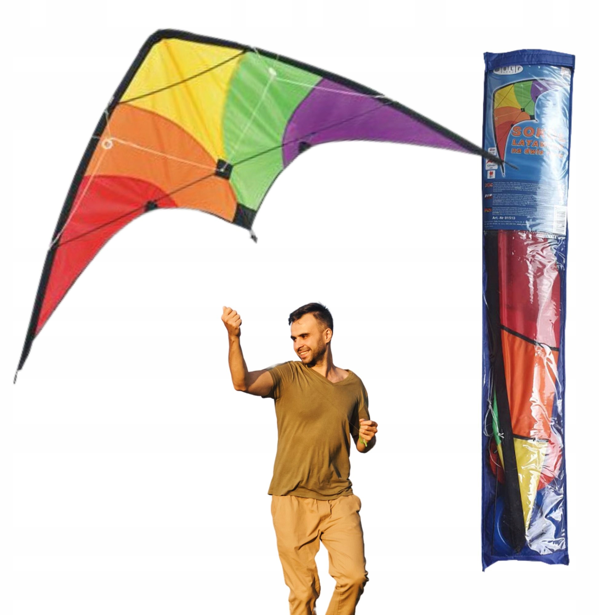 

Latawiec Sokół Sportowy 2-LINKOWY 120X60CM Duży