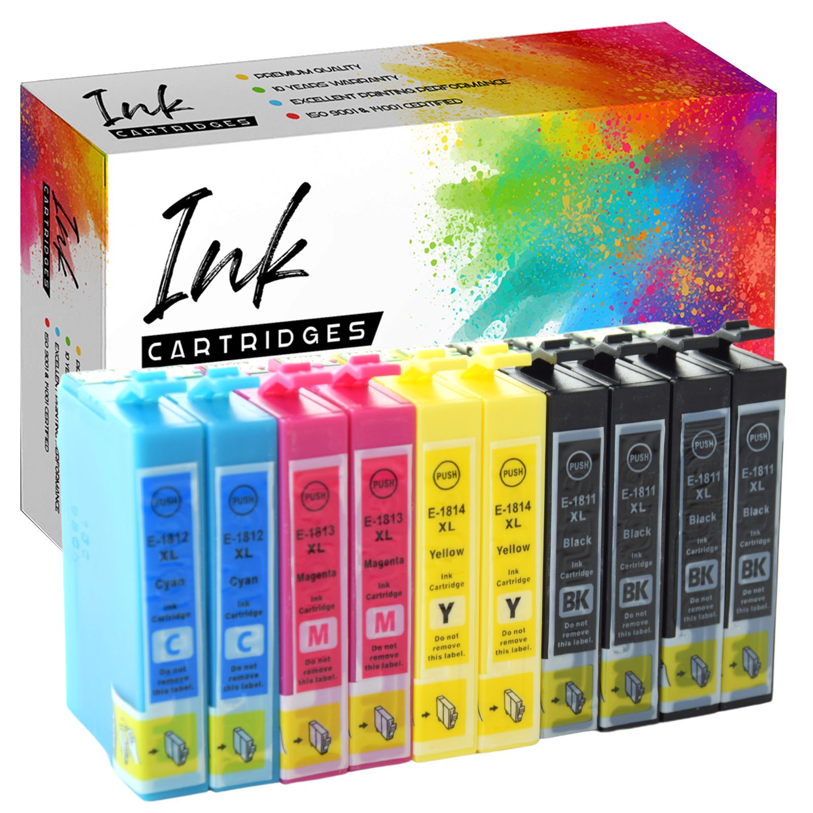 

10x Tusz do Epson XP30 XP225 XP312 XP405 XP425 XL