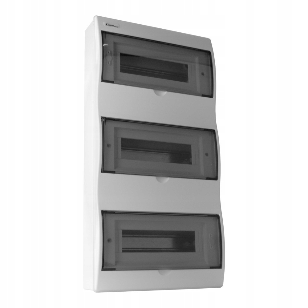 Rozvádzač Na Omietku Vlna 36 Modulov S Lištou N+pe IP40 3x12 Skrinka