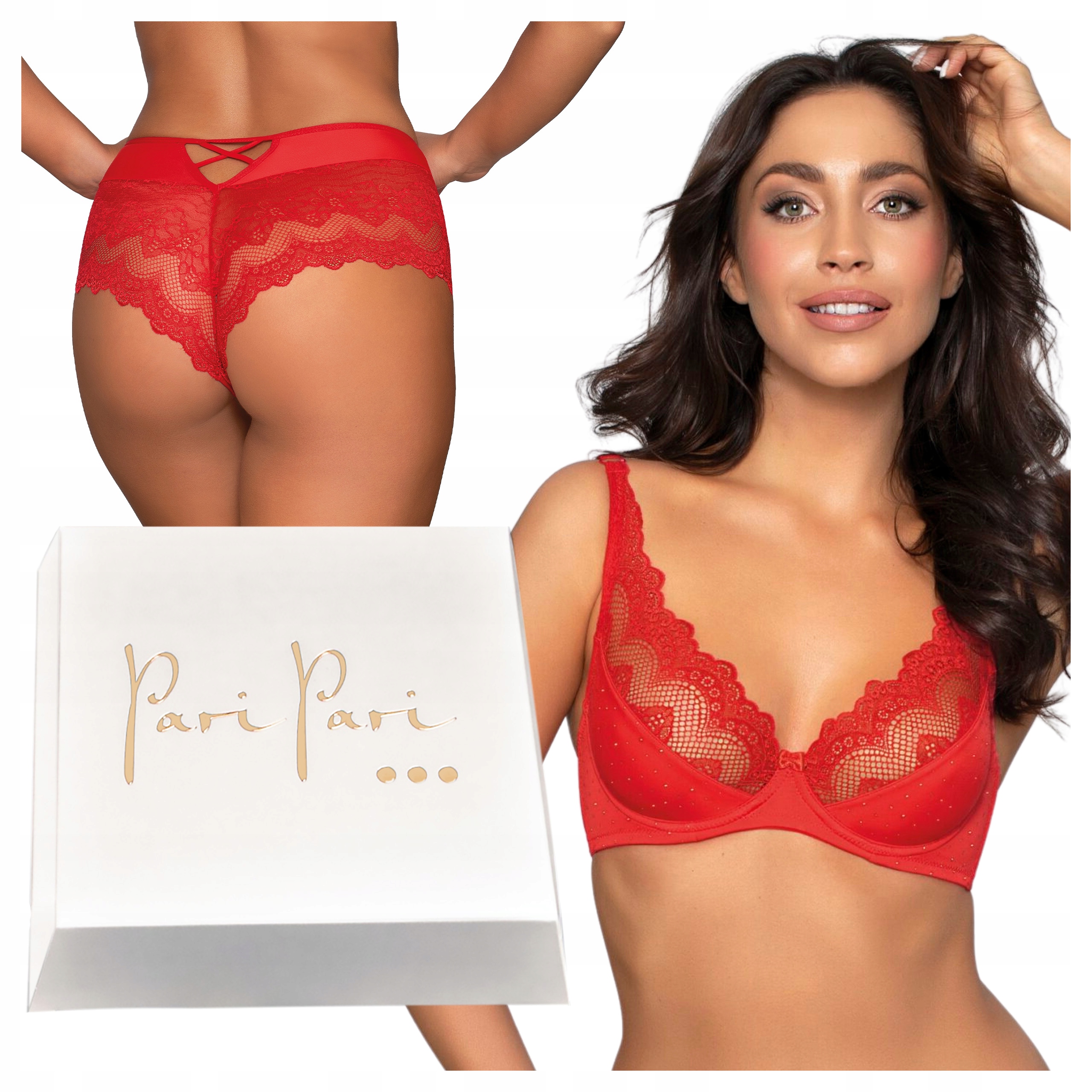 Komplet dámského spodního prádla Sexy podprsenka Fíky Vysoký pas jako Dárek 70B