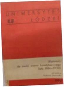 Materiały do nauki prawa konstytucyjnego -