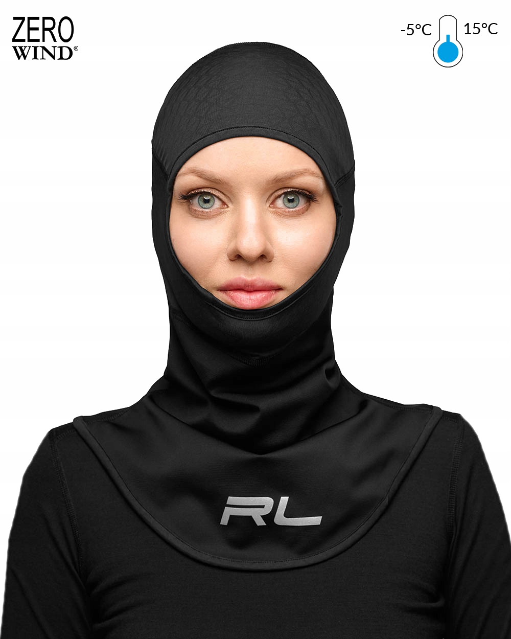 Motocyklová termoaktivní lyžařská kukla pod zimní helmu, zateplená