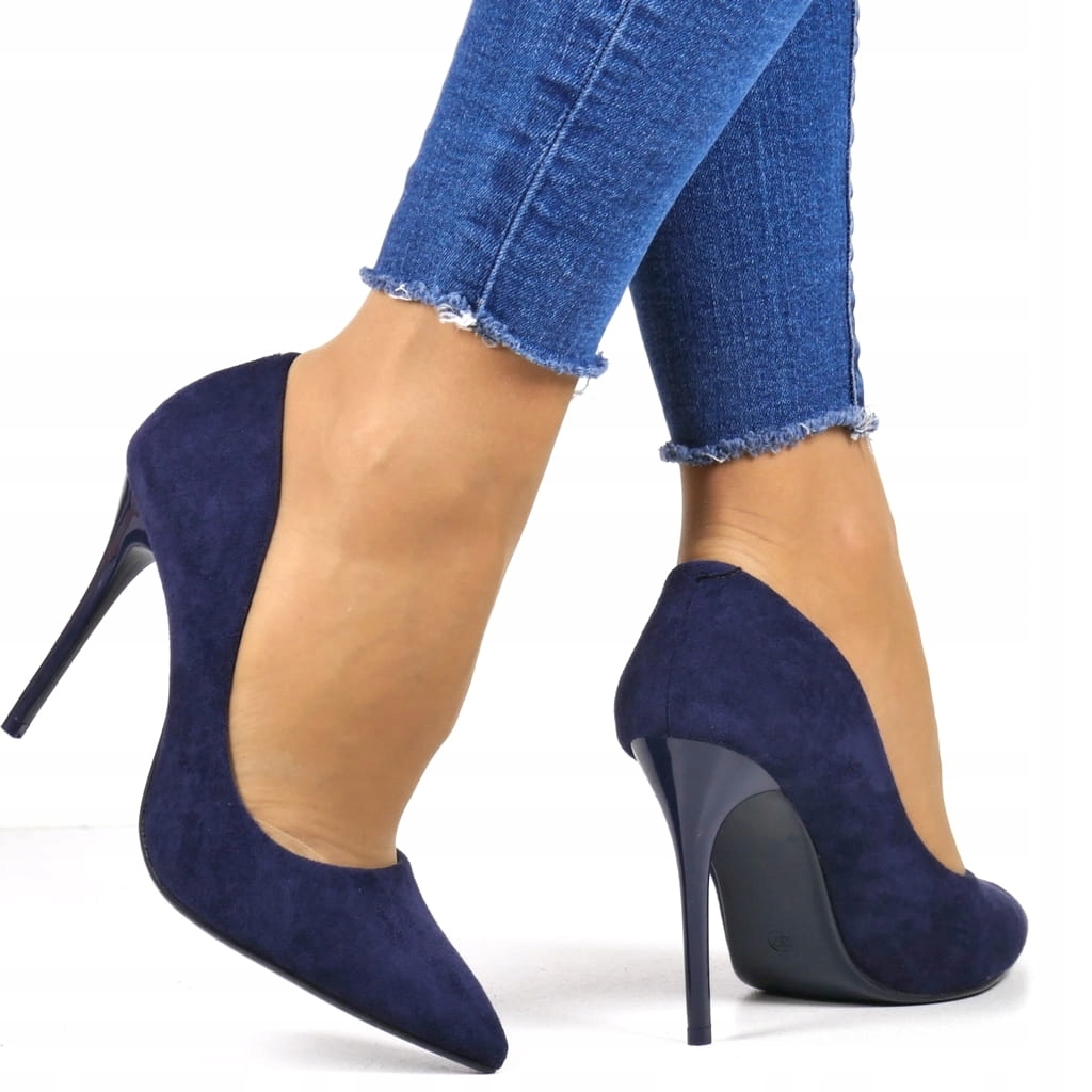 Modré Lodičky Dámské Semišové Elegantní A Pohodlné Hot Top 39