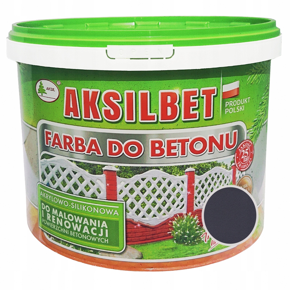 Aksil Aksilbet Farba do betonu Antracyt 2,5L