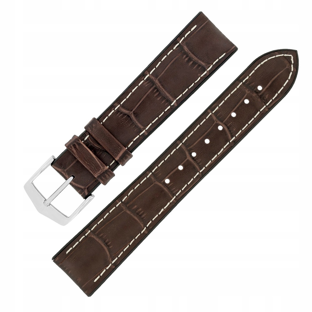 Pásek k hodinkám Hirsch 0925028010-2-22 hnědý 22 mm