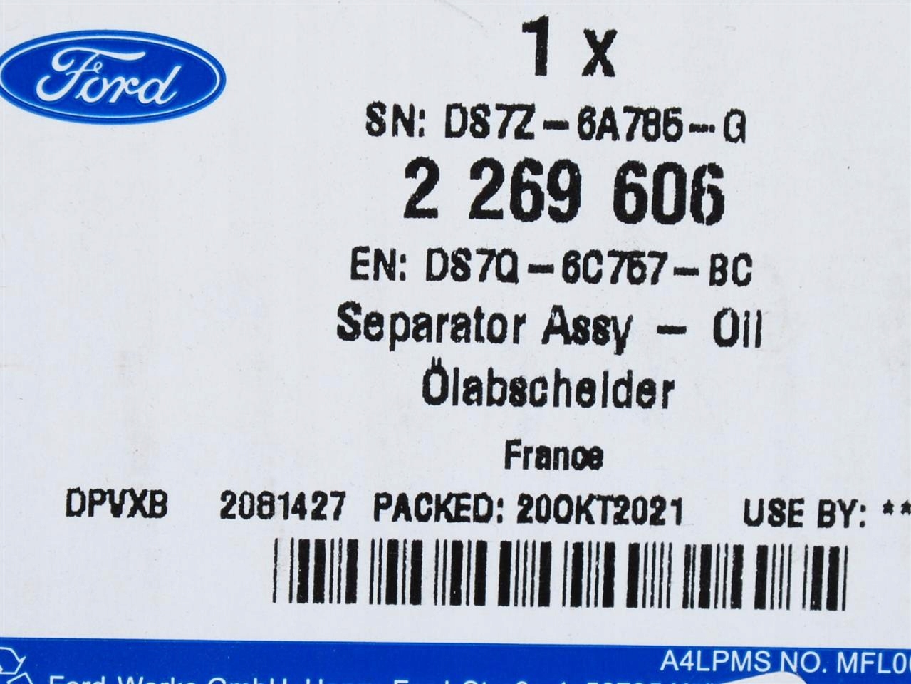 POKRYWA ZAWORÓW 2.0 TDCI KUGA FOCUS MONDEO EDGE Jakość części (zgodnie z GVO) O - oryginał z logo producenta pojazdu (OE)