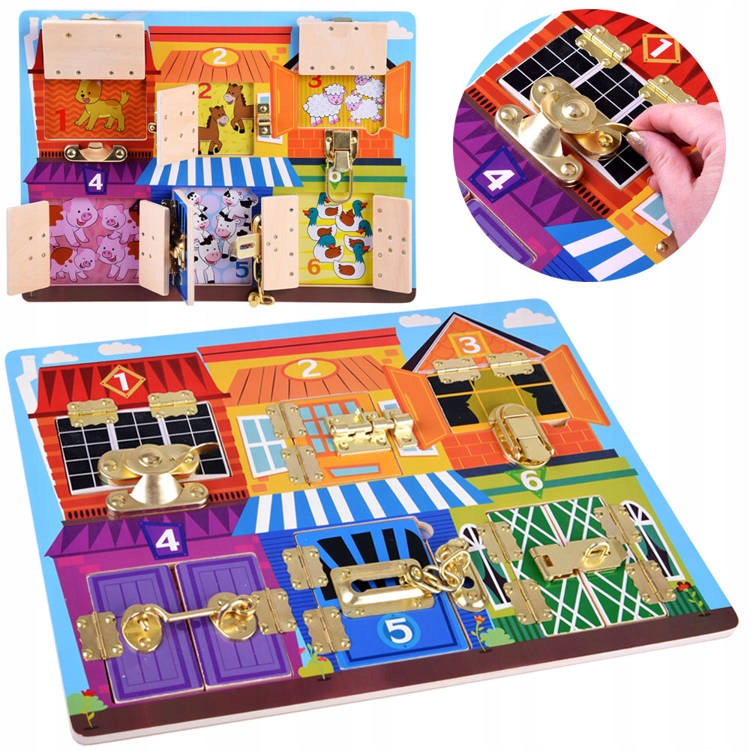 Tablica sensoryczna manipulacyjna zamki ZA4133 Marka inna