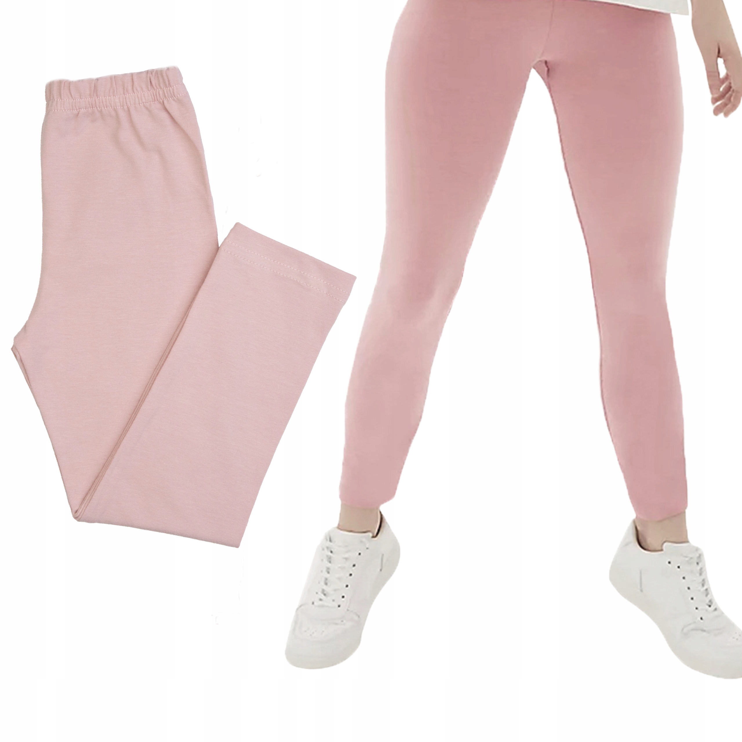 

Legginsy Bawełniane Getry Polskie pudrowy róż 98