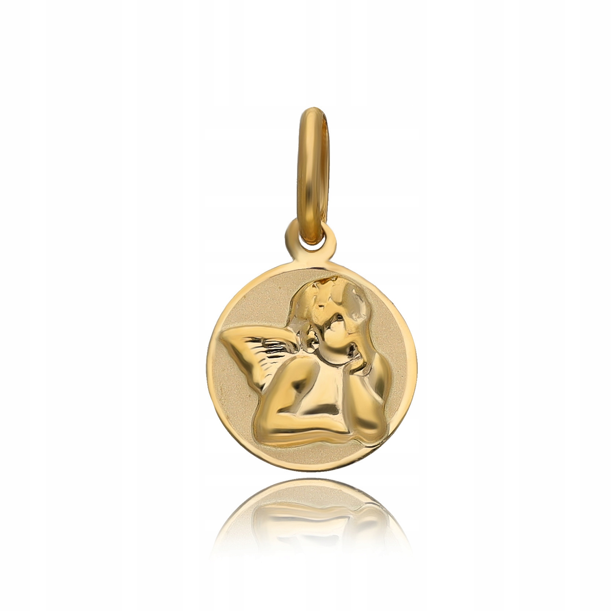 Zlatý Anděl Medailon Přívěsek Přívěsek Na Řetízek Zlato 585