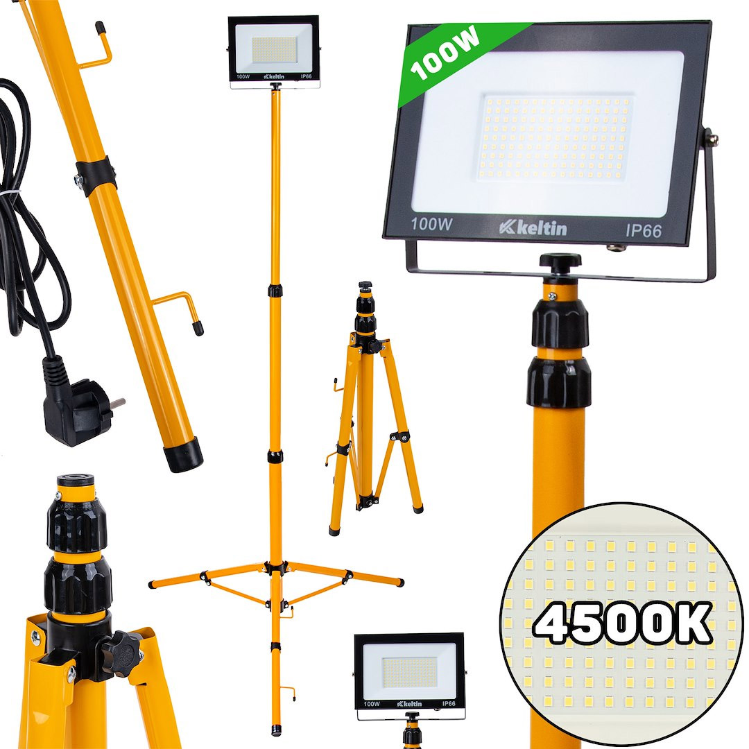 Osvětlovač Keltin K02063 Led 100W 10000lm 4500K neutrální, stativ 60-160