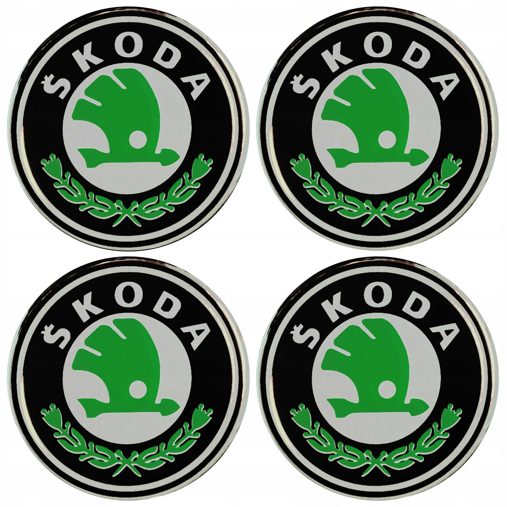 

Emblematy 56 mm na kołpaki do Skoda (zamienniki)