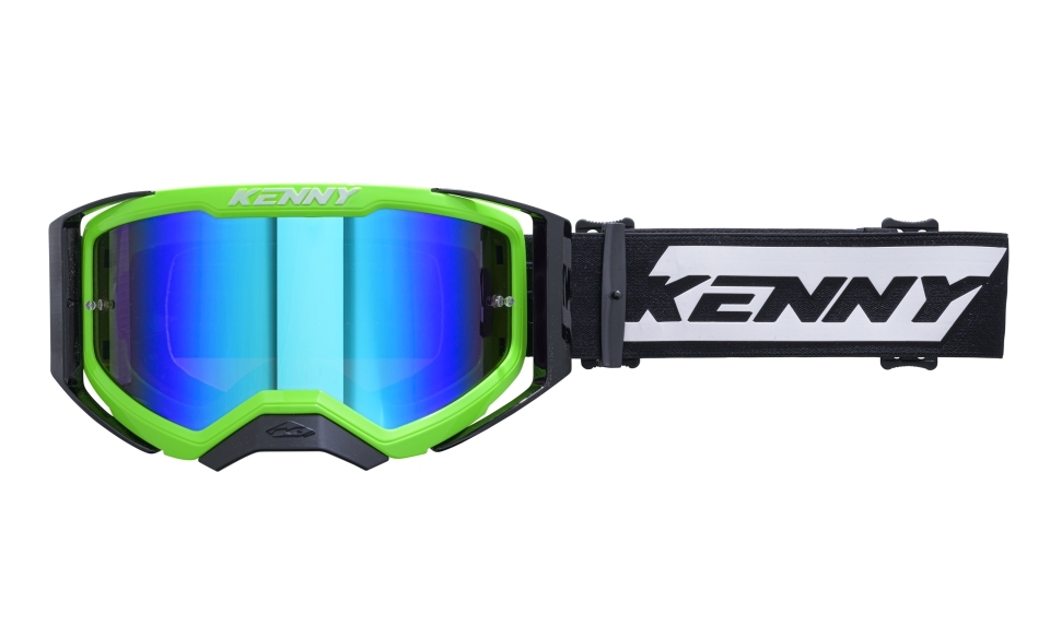 Kenny Racing Okuliare Evo 2 Neon Green Mirror Lens-mirror Color Zi