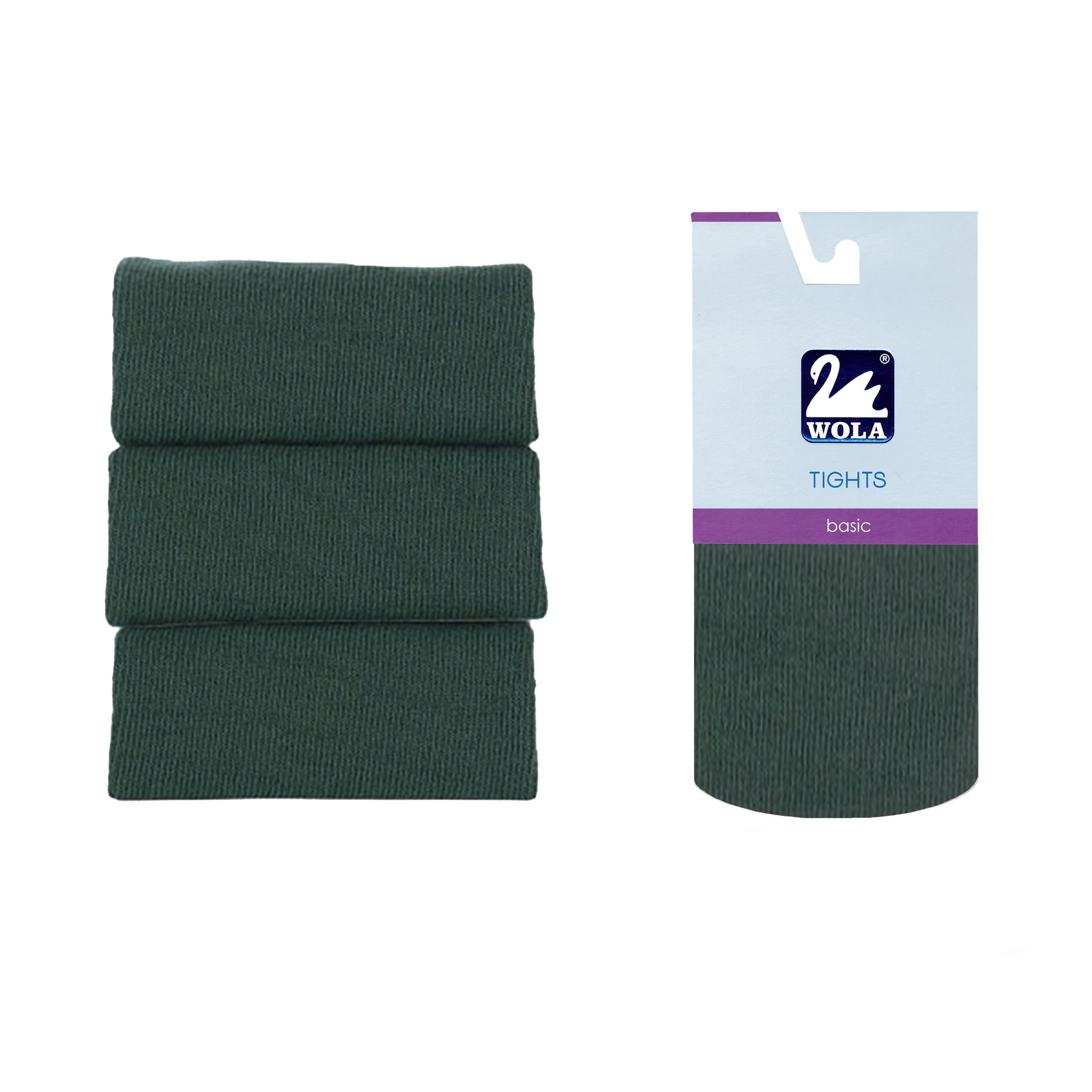 

Rajstopy bawełniane Wola Basic, Green V84, 80-86