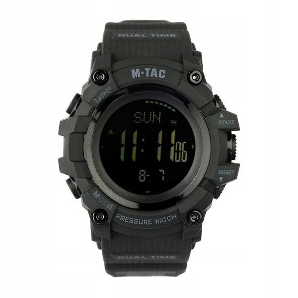 Taktické Hodinky M-Tac Adventure Černý Kompas Barometr Výškoměr