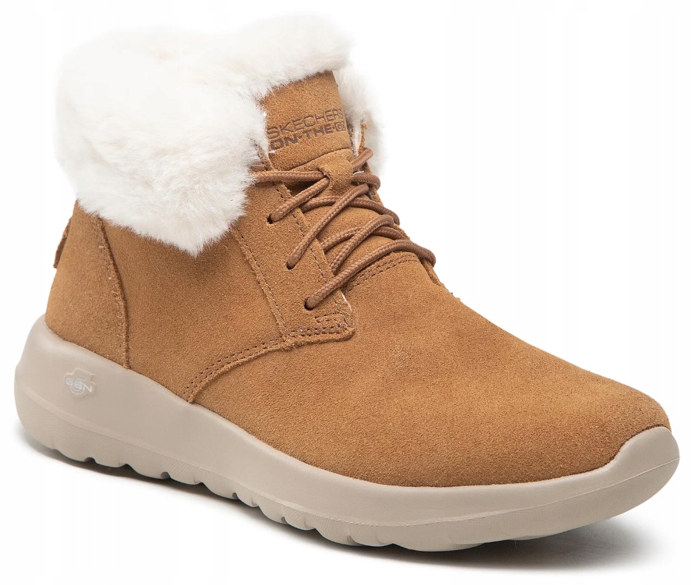 Zateplené kožené Dámské Kotníkové Boty Skechers On-The-Go Joy velikost 35