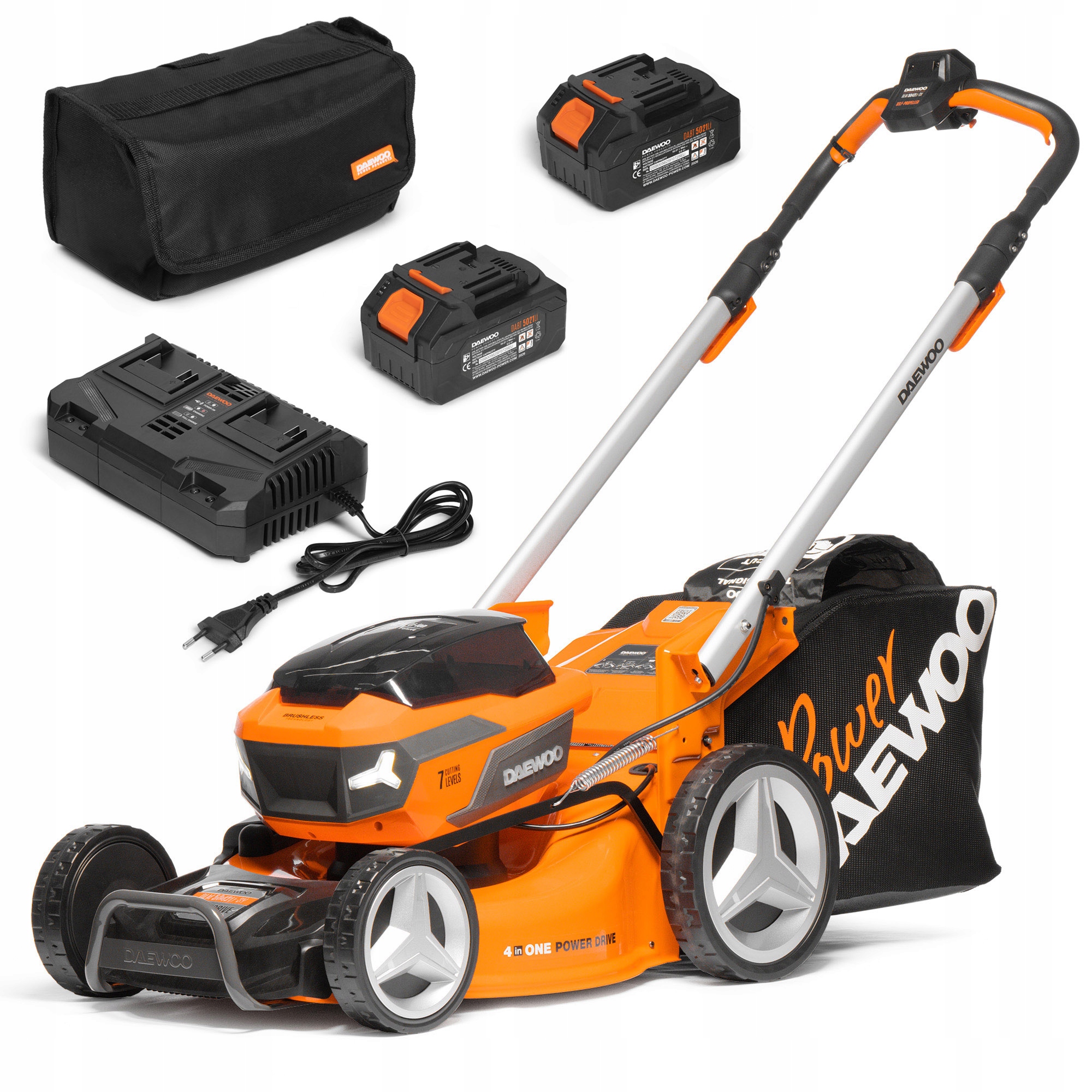 Kosiarka akumulatorowa z napędem Daewoo DLM 5042Li-SV Set 47 cm Wariator