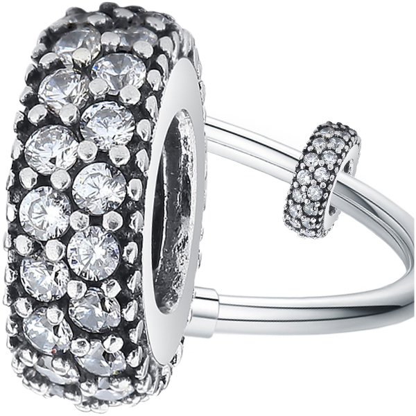 

Charms Koralik z cyrkoniami zawieszka srebro 925