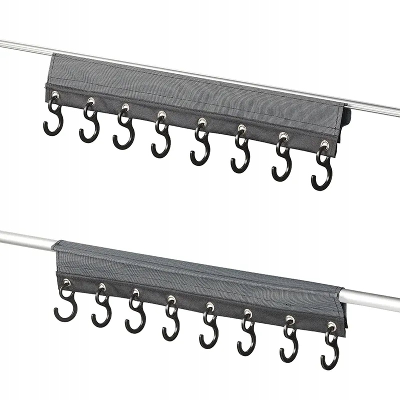 Wieszak ubrań 8 haków do przedsionka na rurę rzep Marka Camp4